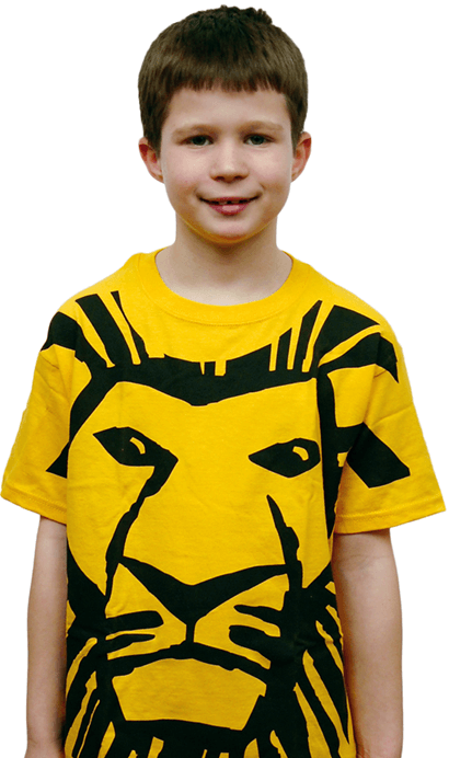 The Lion King the Broadway Musical - All Over Simba Print T-Shirt for Kids 